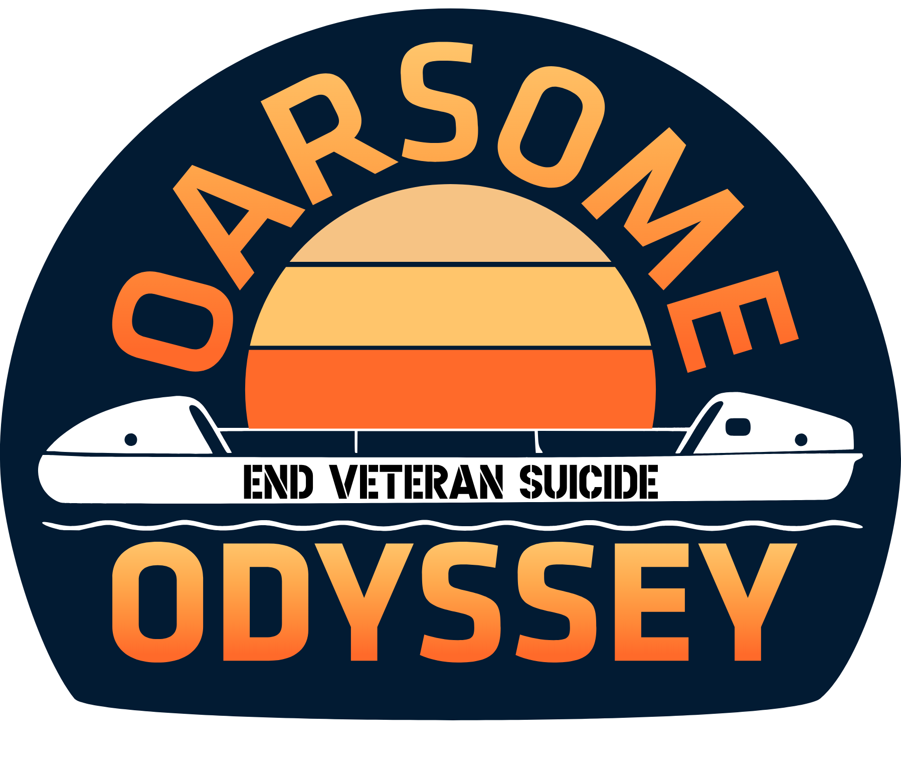 Oarsome Odyssey compass logo
